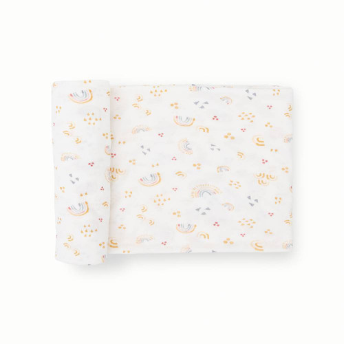 Little Unicorn Stretch Knit Single Swaddle - Rainbows