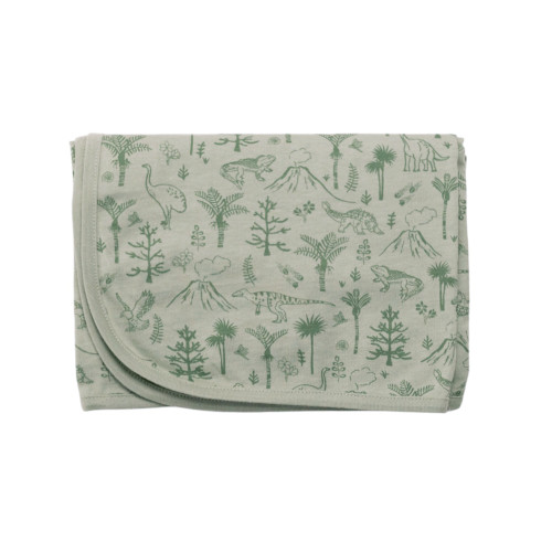 Woolbabe Merino/Organic Cotton Swaddle/Blanket - Flax Zealandia