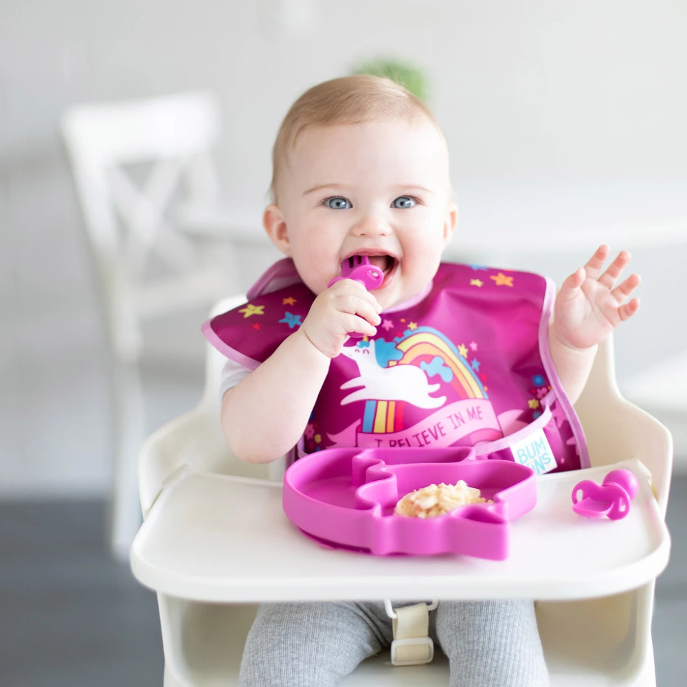 Bumkins Silicone Chewtensils - Fuchsia