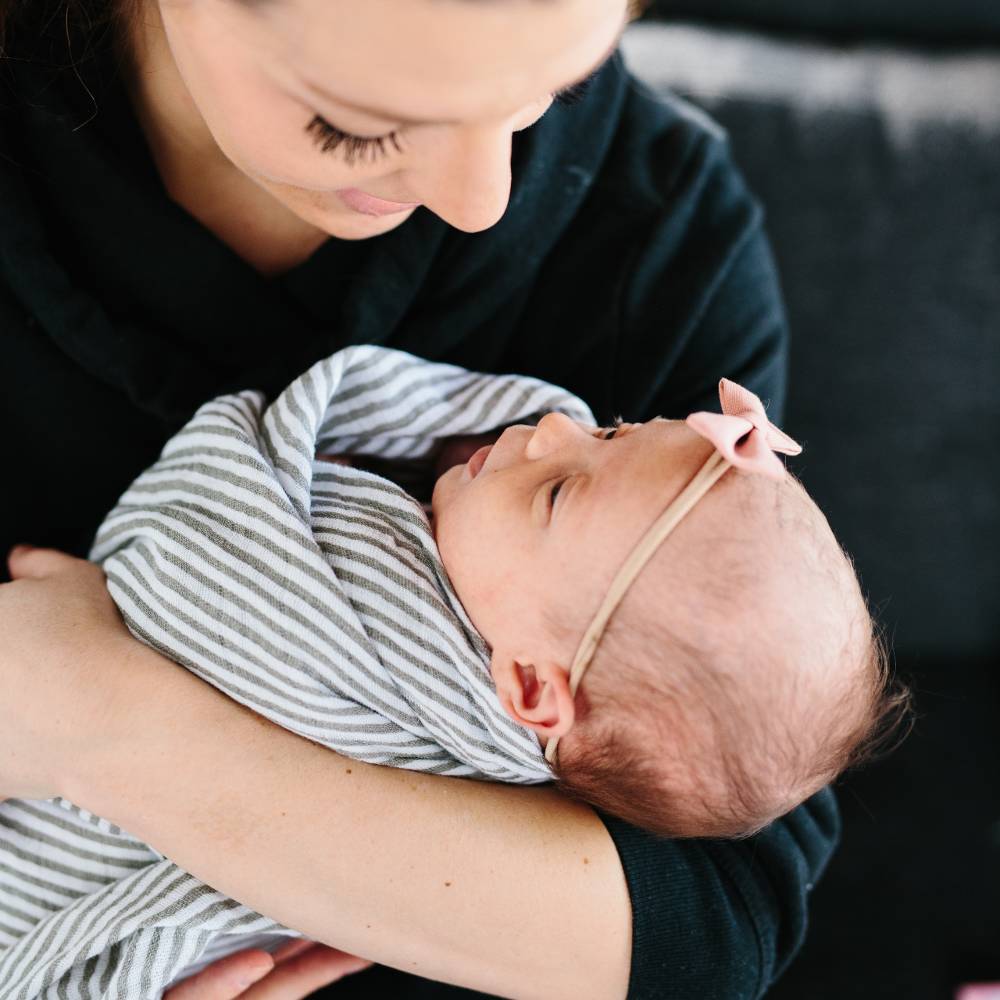 Little Unicorn Single Cotton Muslin Swaddle - Grey Stripe
