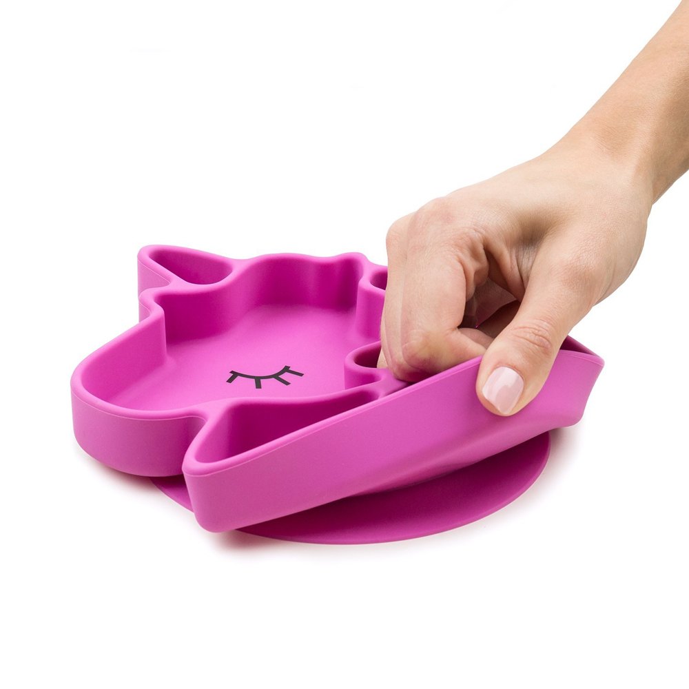 Silicone Grip Dish - Unicorn