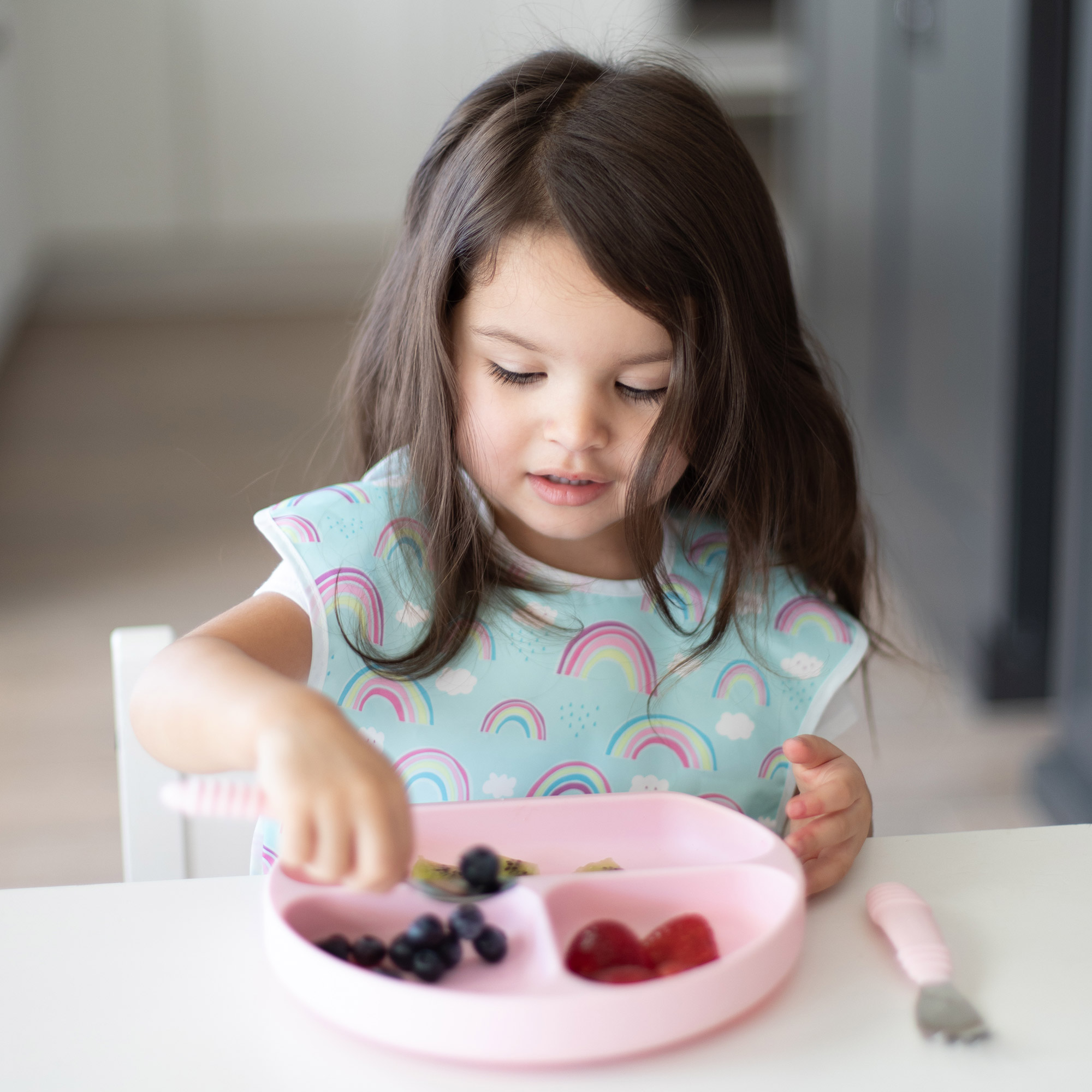 Silicone Grip Dish - Pink