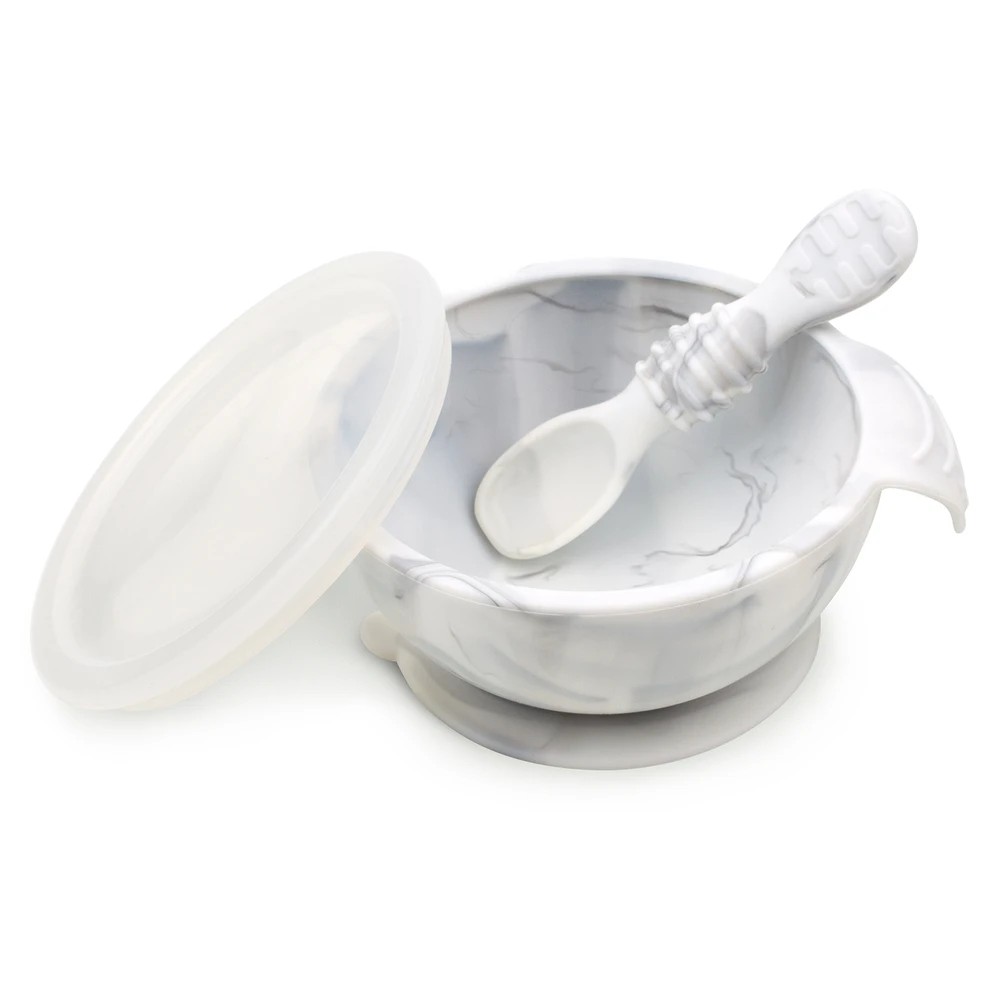 Bumkins, First Feeding Set, Marble