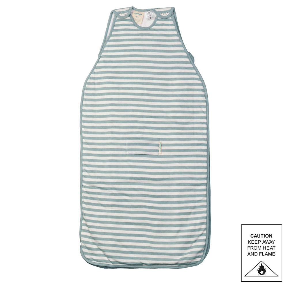 Woolbabe Duvet Side Zip Merino/Organic Cotton Sleeping Bag - Tide