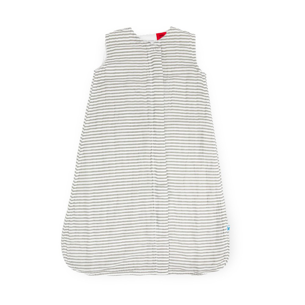 Cotton Muslin Sleeping Bag - Grey Stripe