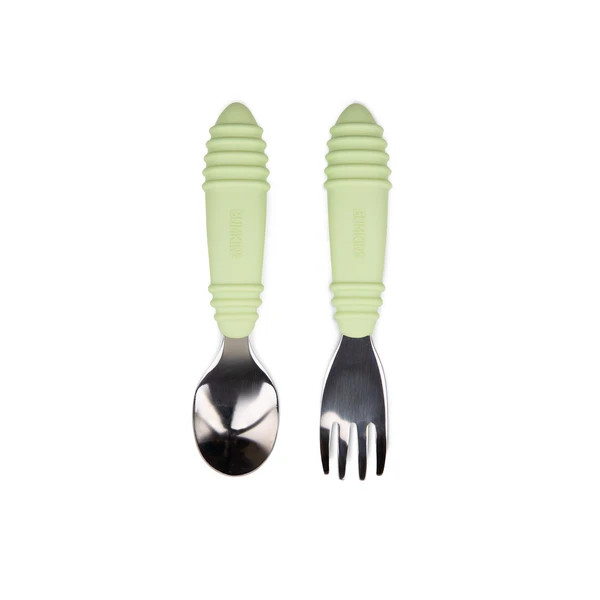 Bumkins Spoon and Fork - Sage