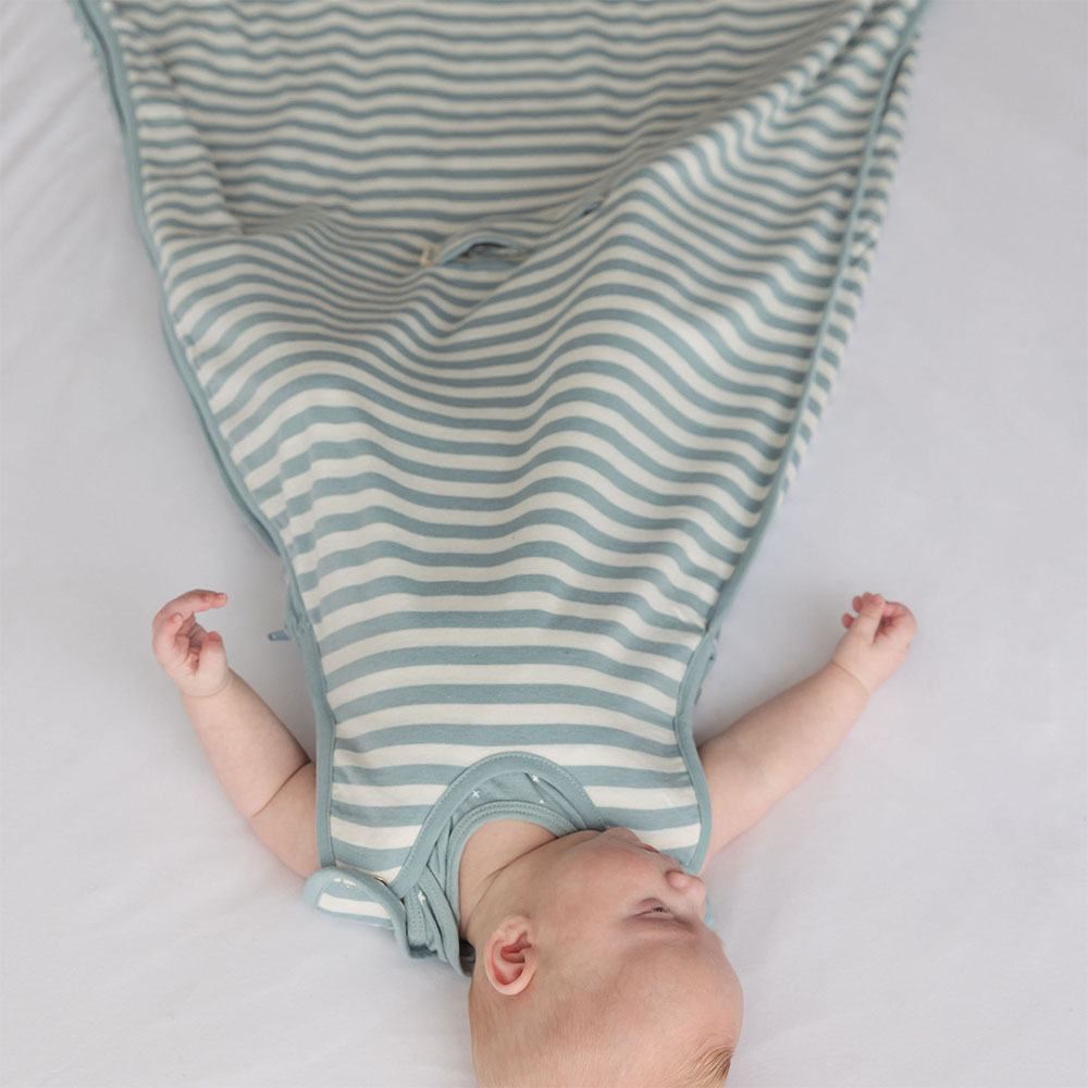 Woolbabe 3 Seasons Hip Dysplasia Merino/Organic Cotton Sleeping Bag - Tide