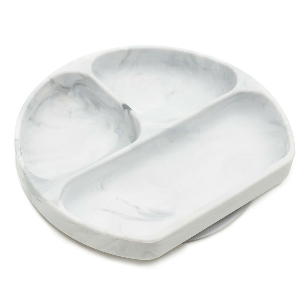 Silicone Grip Dish - Marble