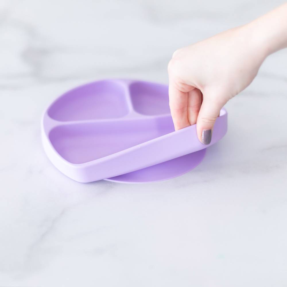 Silicone Grip Dish - Lavender