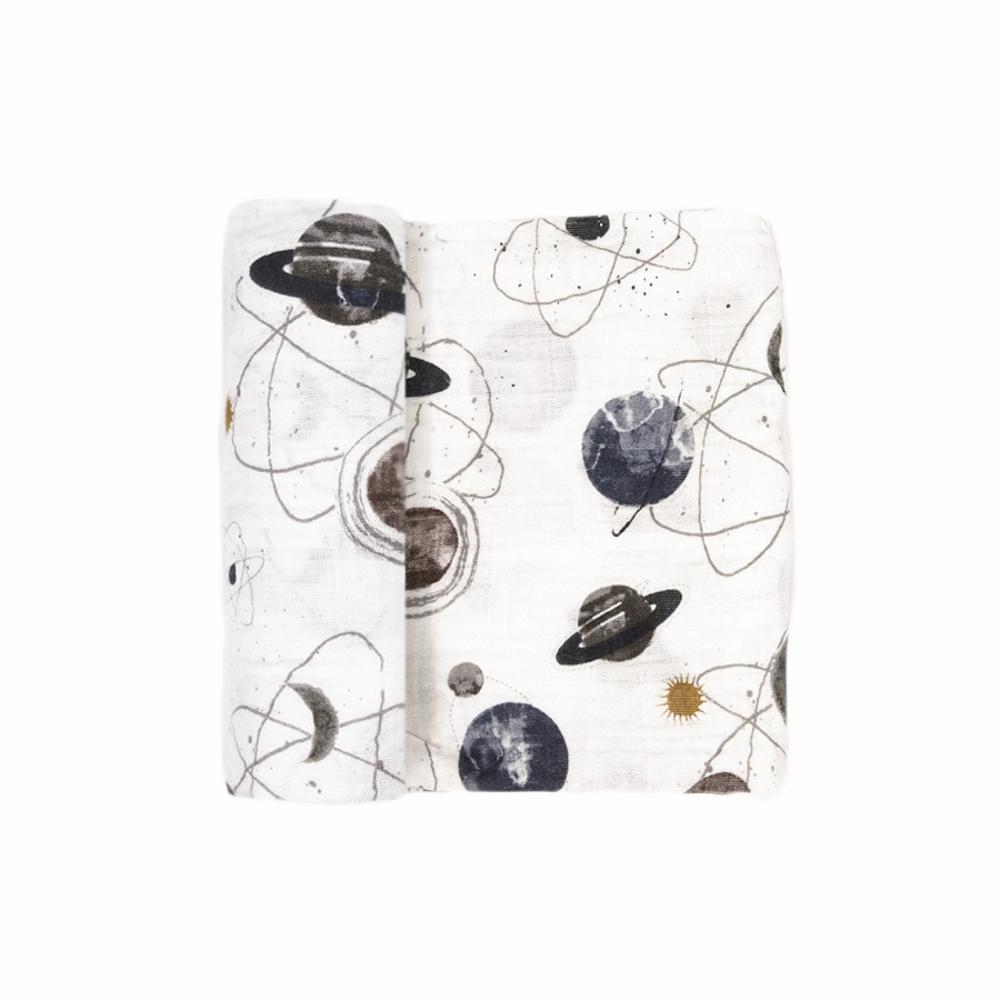 Single Cotton Muslin Swaddle - Planetary