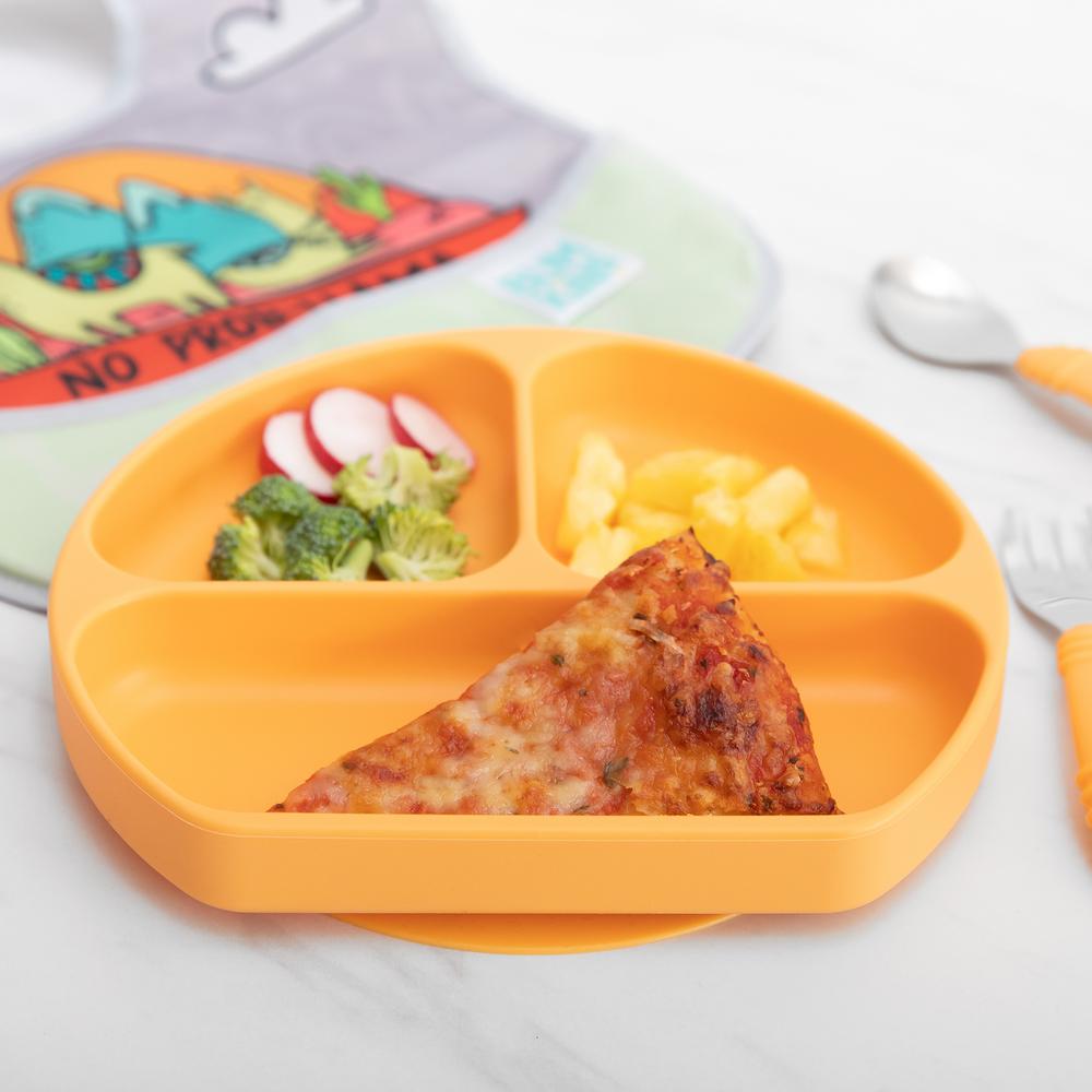 Silicone Grip Dish - Tangerine