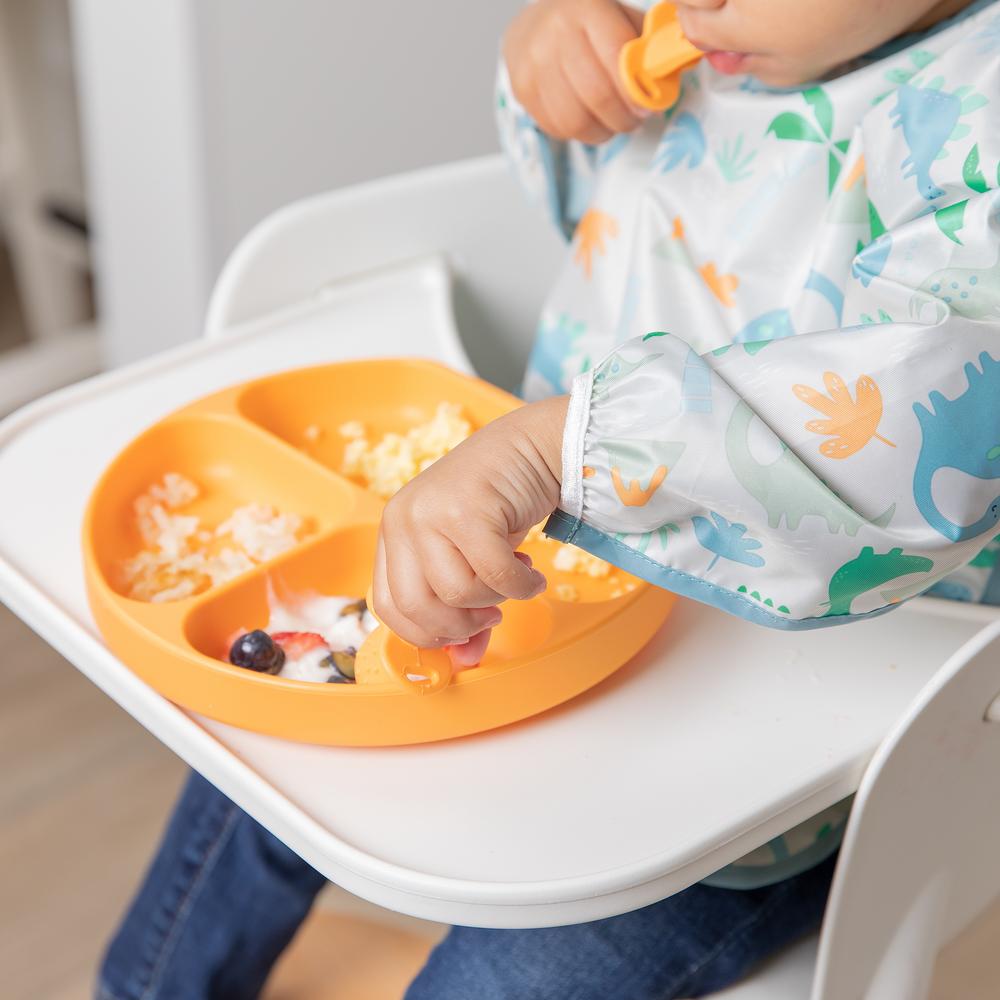 Silicone Grip Dish - Tangerine