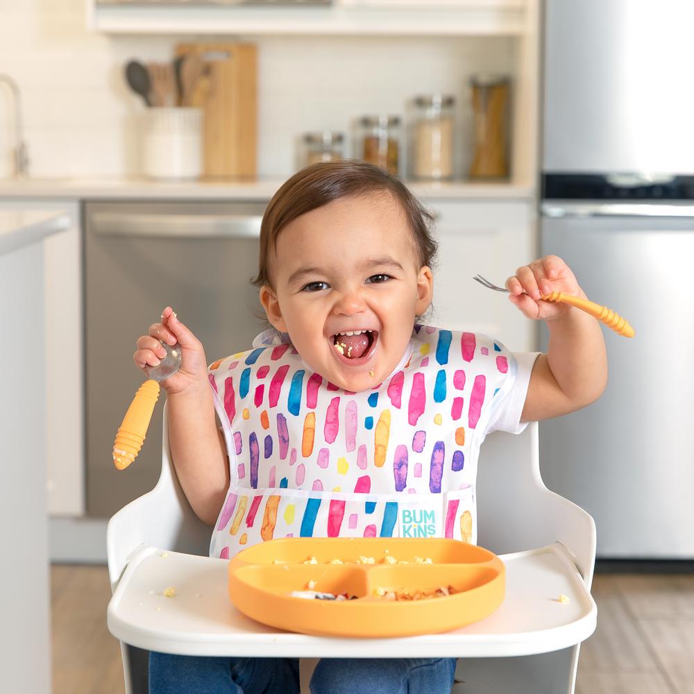 Silicone Grip Dish - Tangerine