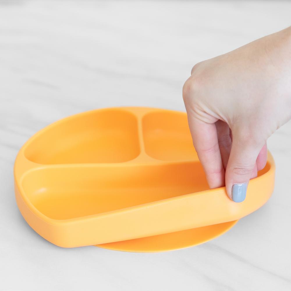 Silicone Grip Dish - Tangerine