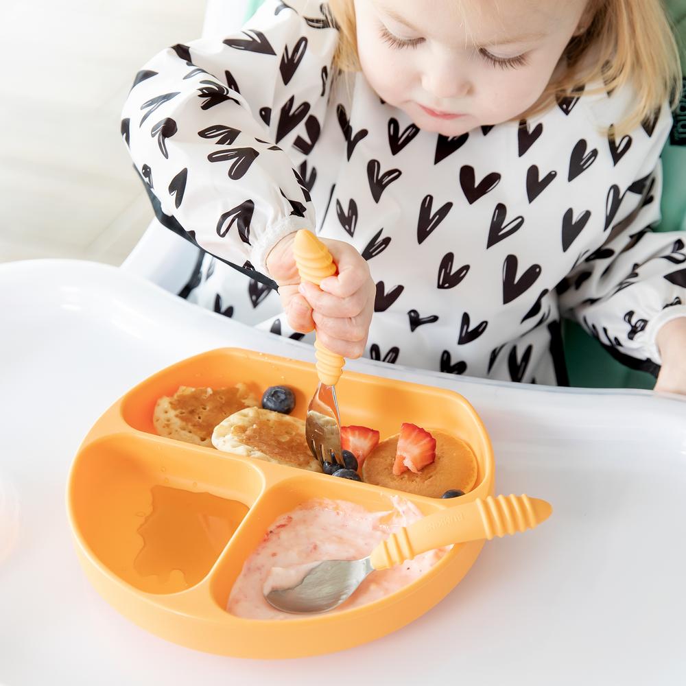 Silicone Grip Dish - Tangerine