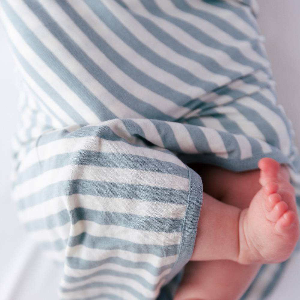 Woolbabe Merino/Organic Cotton Swaddle/Blanket - Tide