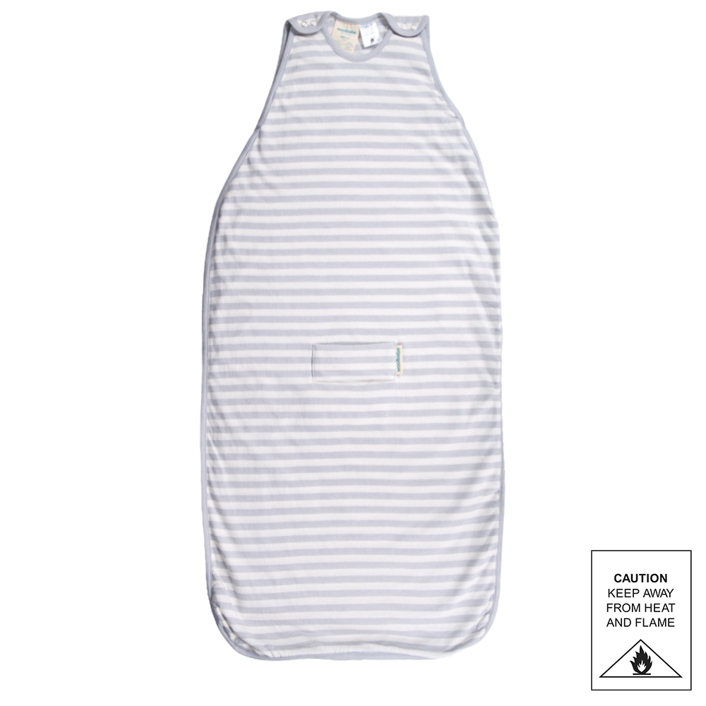 Woolbabe 3 Seasons Side Zip Sleeping Bag - Pebble