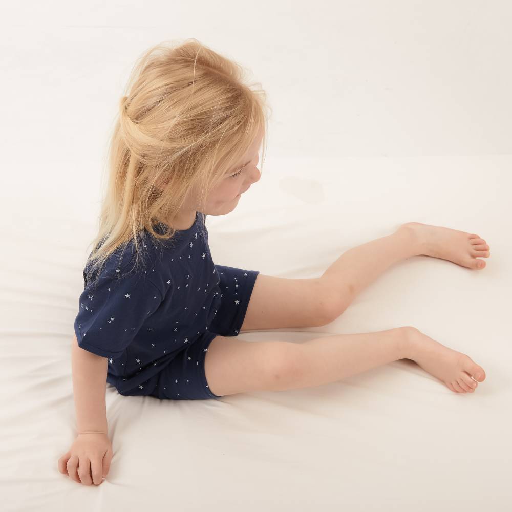 Woolbabe Merino/Organic Cotton Summer Pyjamas - Tekapo Stars