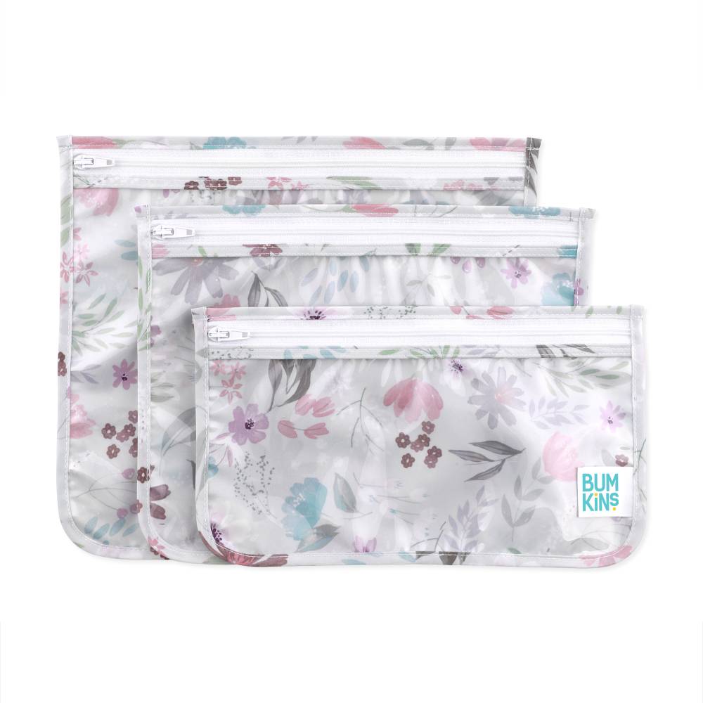 Clear Travel Bag 3pk - Floral