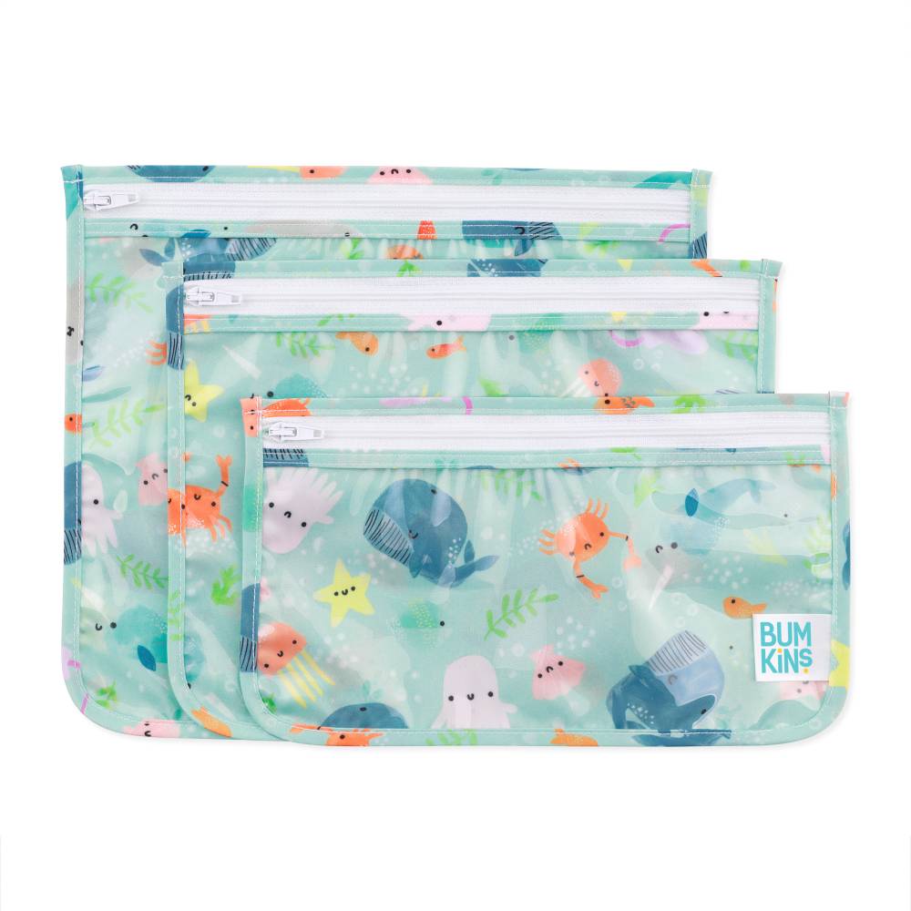 Clear Travel Bag 3pk - Ocean Life