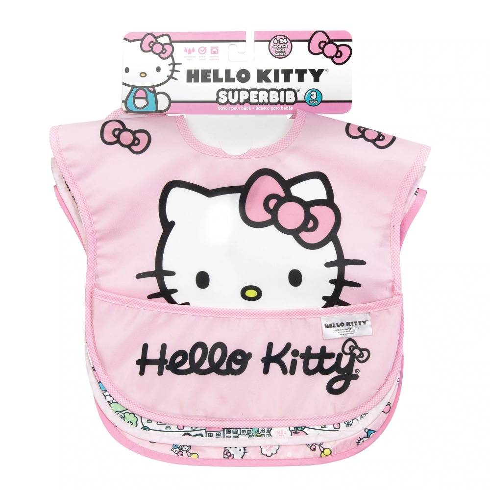 Bumkins Waterproof SuperBib 3 pack - Sanrio Hello Kitty