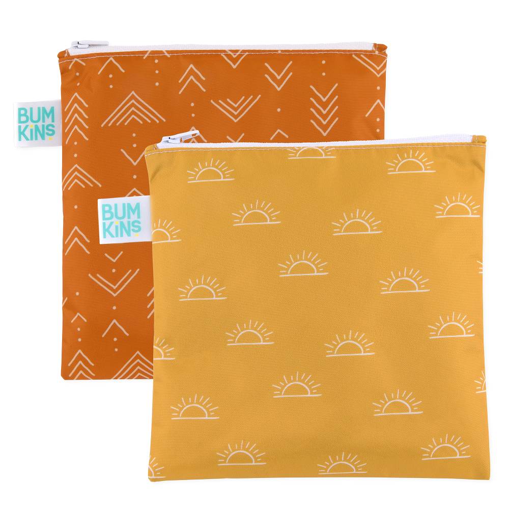 Bumkins Large Snack Bag 2pk - Sunshine & Grounded