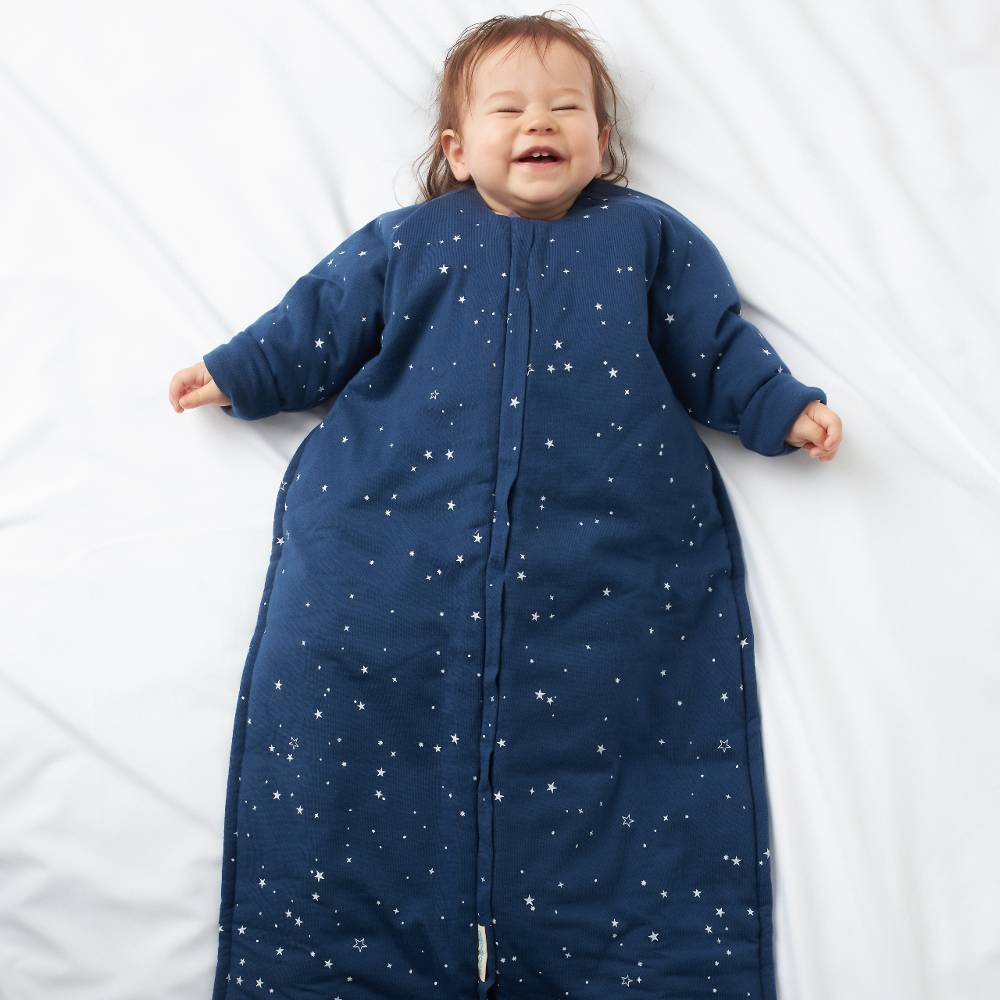 Woolbabe Duvet Front Zip Sleeping Bag with Sleeves - Tekapo Stars