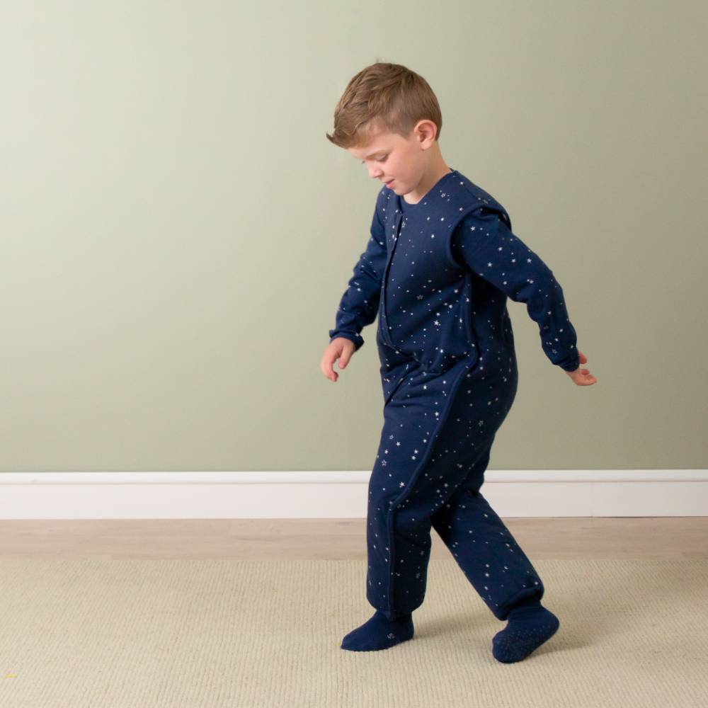 Woolbabe Duvet Merino/Organic Cotton Sleeping Suit - Tekapo Stars