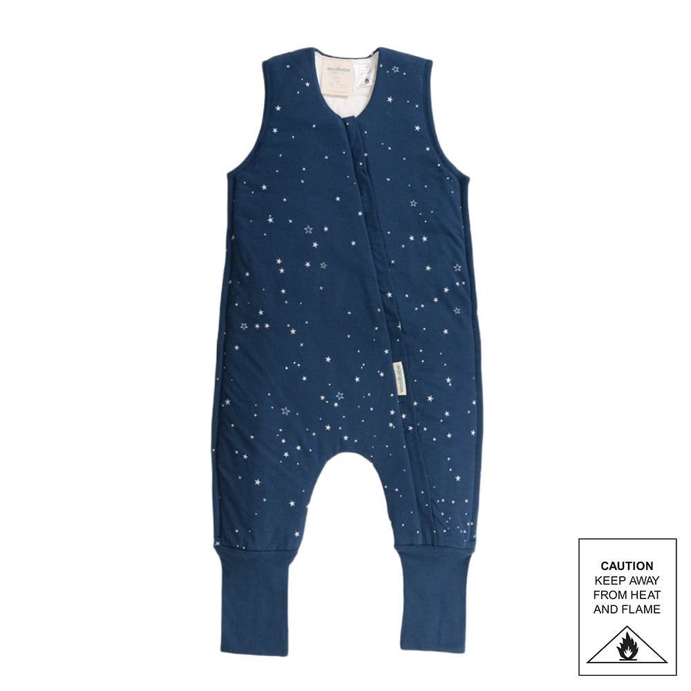 Woolbabe Duvet Merino/Organic Cotton Sleeping Suit - Tekapo Stars