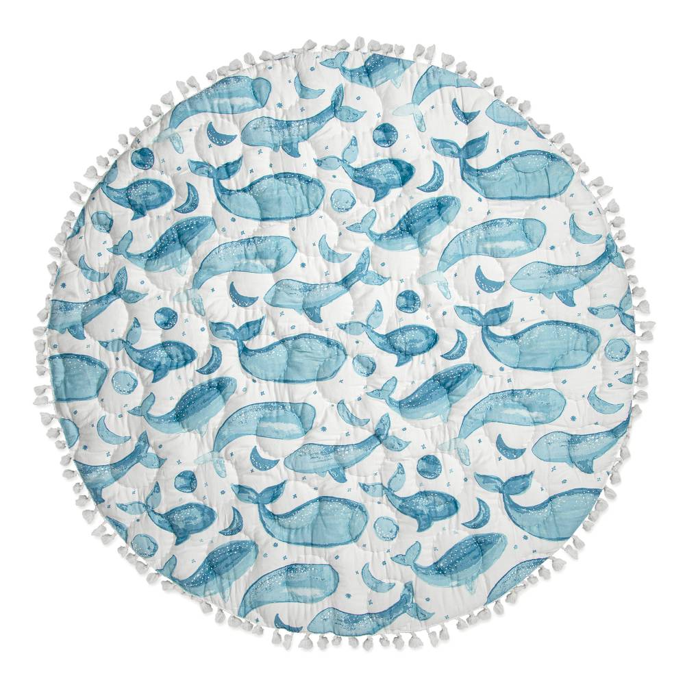 Crane Baby Reversible Quilted Playmat - Caspian