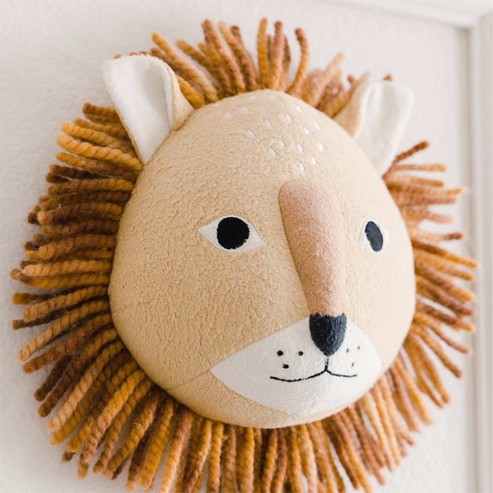 Crane Baby Plush Head Wall Decor - Kendi - Lion