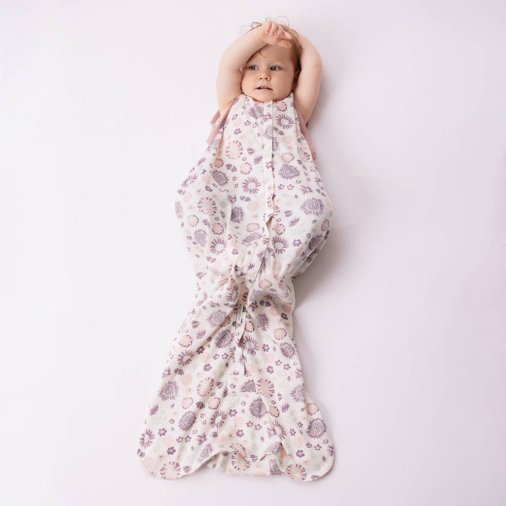 Woolbabe 3 Season Front Zip Merino/Organic Cotton Sleeping Bag - Wildflower