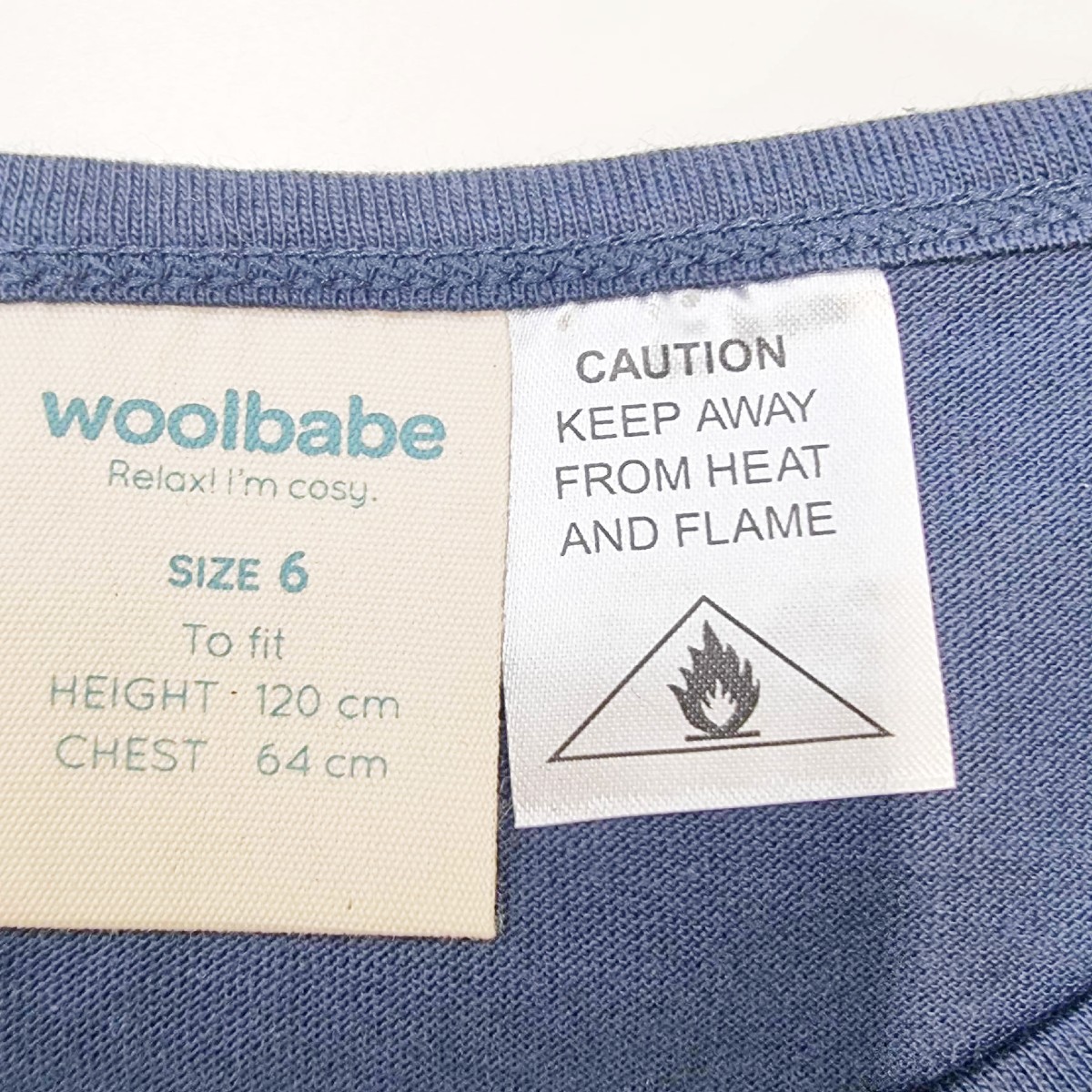 Woolbabe Merino/Organic Cotton Winter Pyjamas - Logo Pebble Wilderness