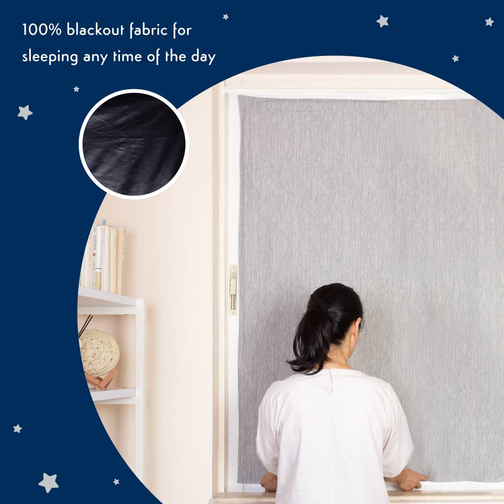 Purflo Total Eclipse Portable Blackout Blind - Grey