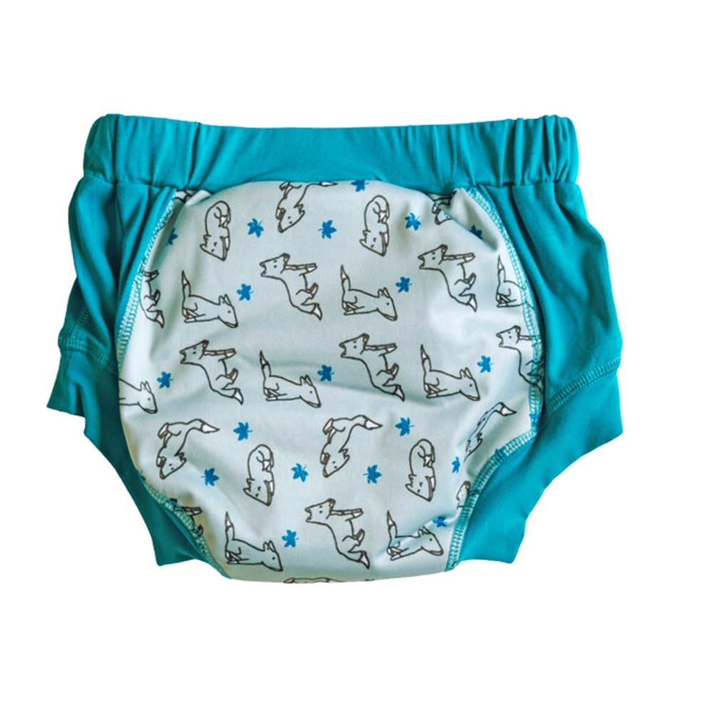 Wee Pants Training Pants - Foxes (Teal)