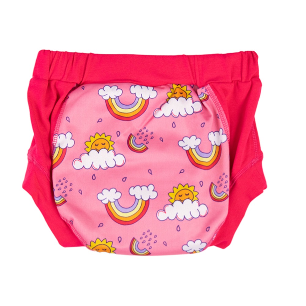 Wee Pants Training Undies - Rainbows (Pink)