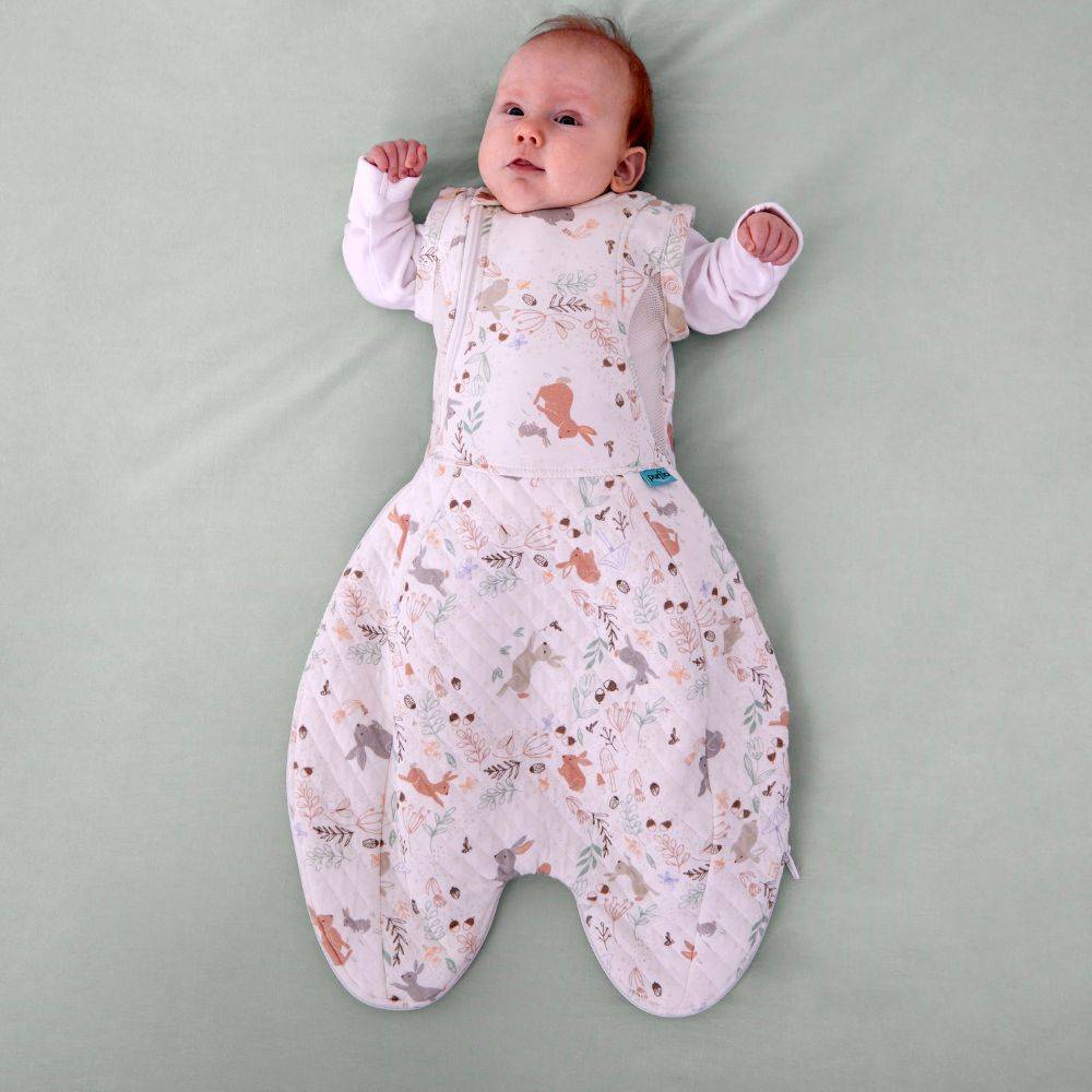 Swaddle to Sleep Bag - All Seasons 2.5 - Storybook Nutmeg