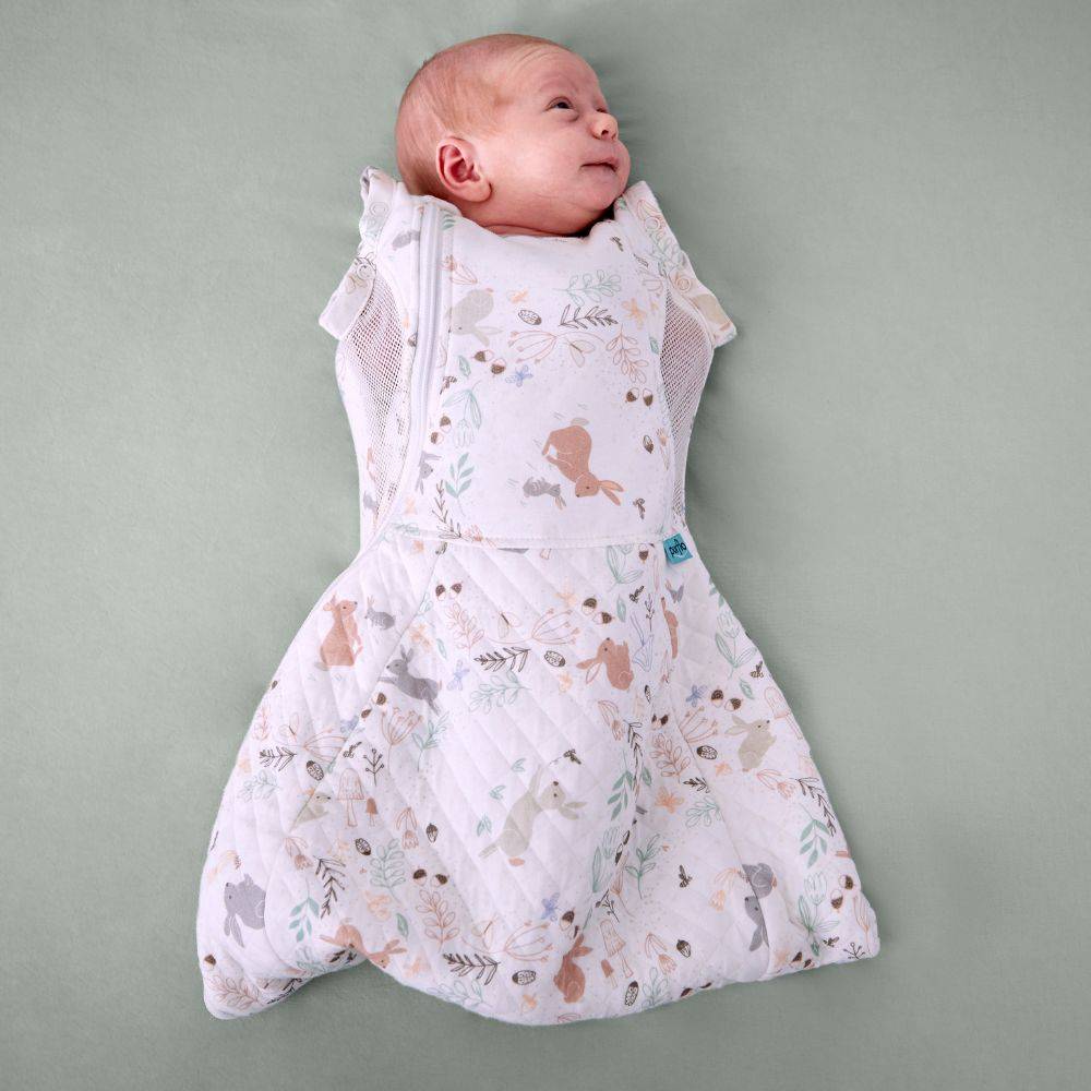 Swaddle to Sleep Bag - All Seasons 2.5 - Storybook Nutmeg