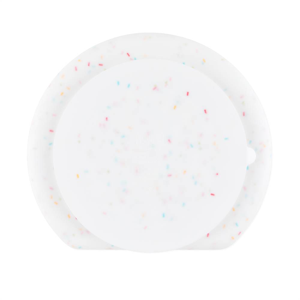 Bumkins Silicone Grip Plate - Vanilla Sprinkle