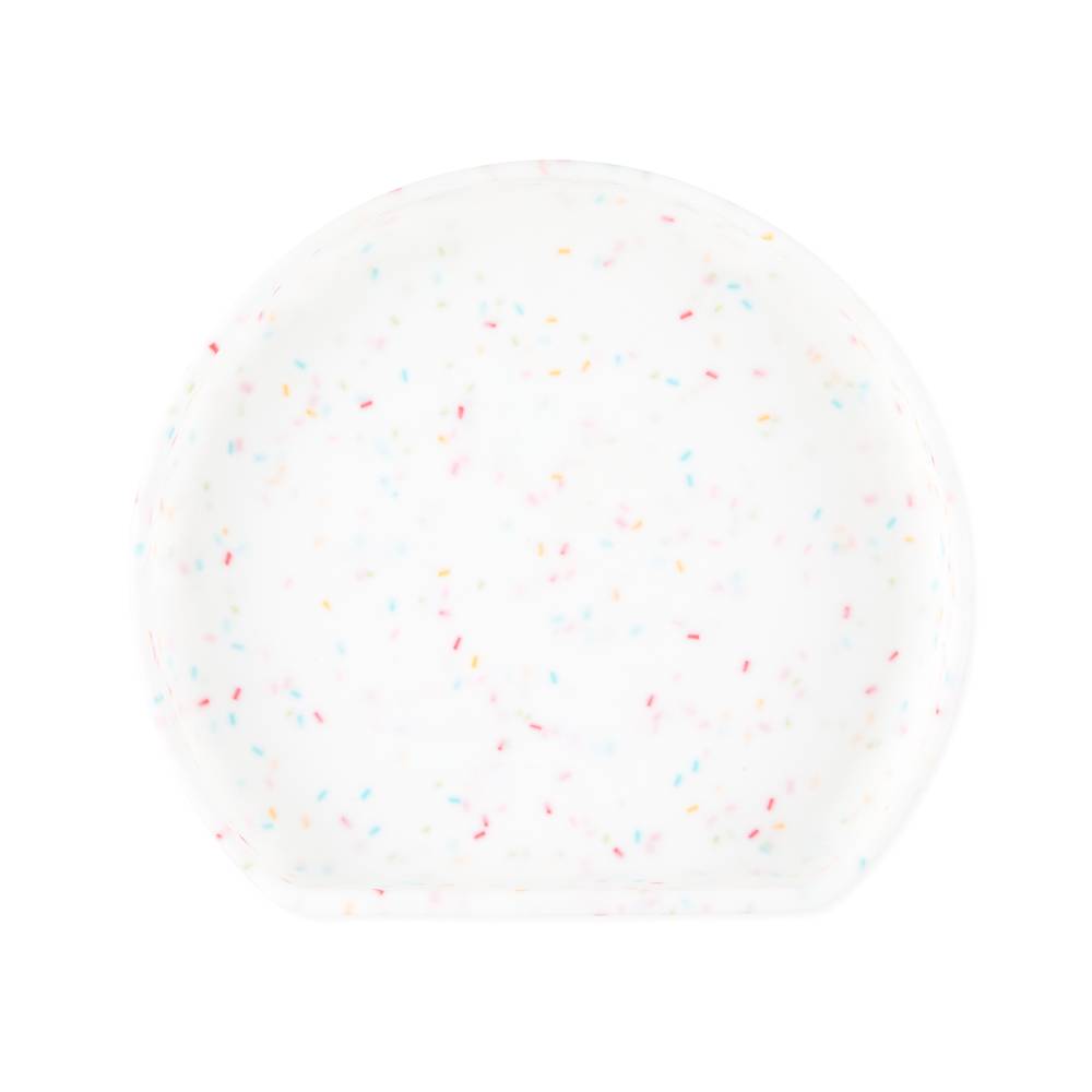 Bumkins Silicone Grip Plate - Vanilla Sprinkle