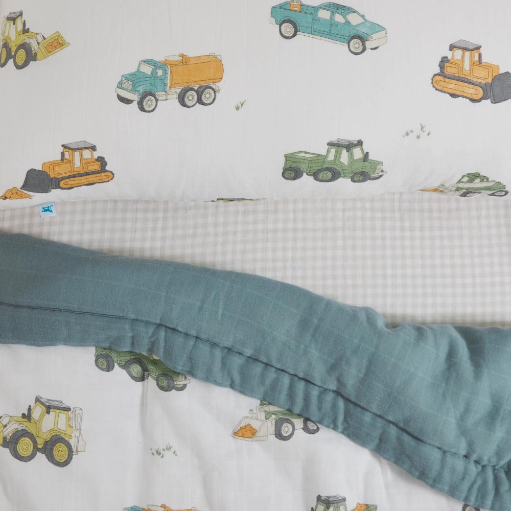 Little Unicorn Toddler Bedding Set - Work Trucks