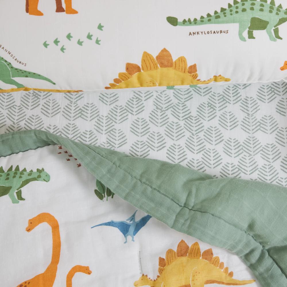 Little Unicorn Toddler Bedding Set - Dino Names