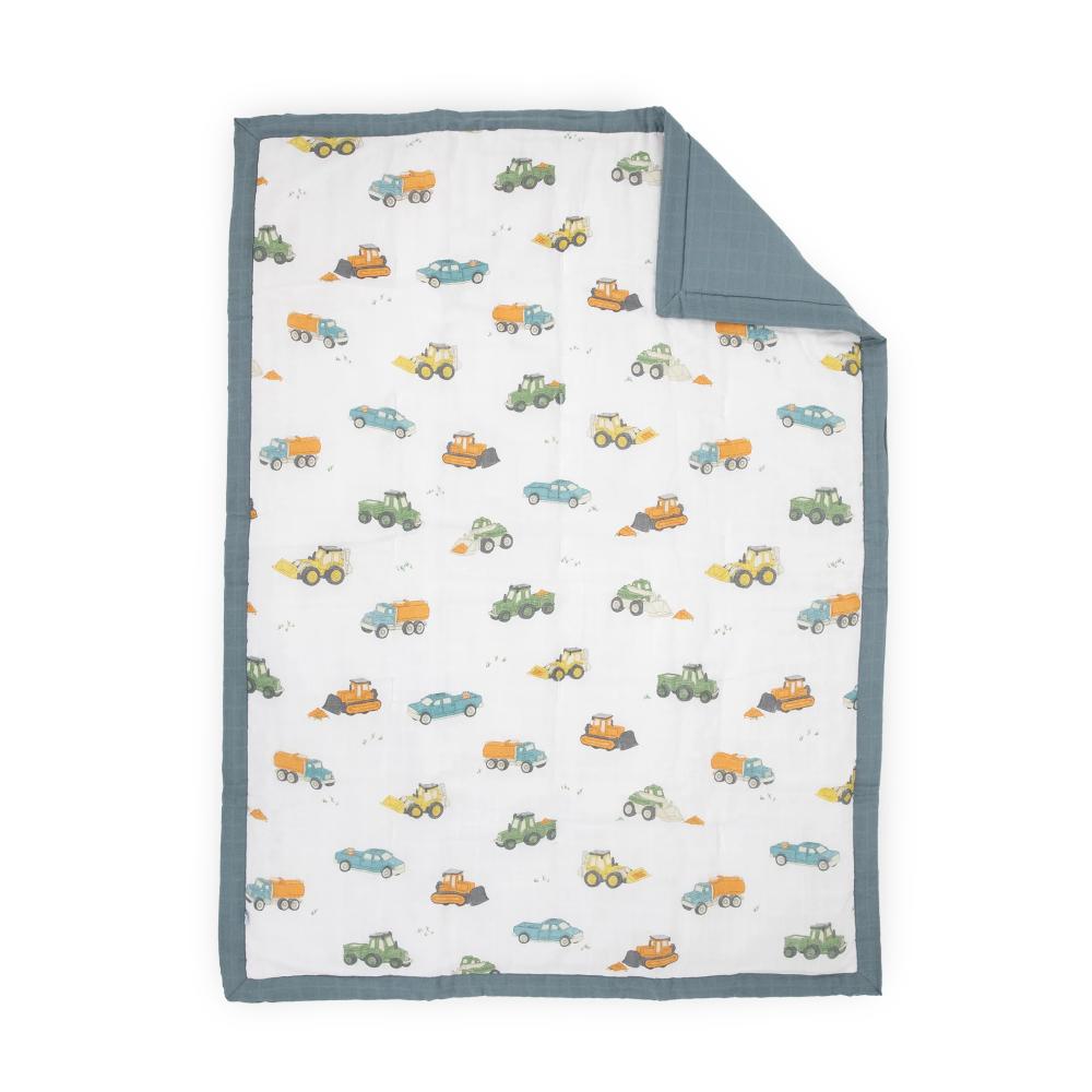 Little Unicorn Toddler Comforter - Work Trucks