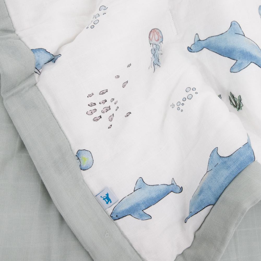 Little Unicorn Toddler Comforter - Whales