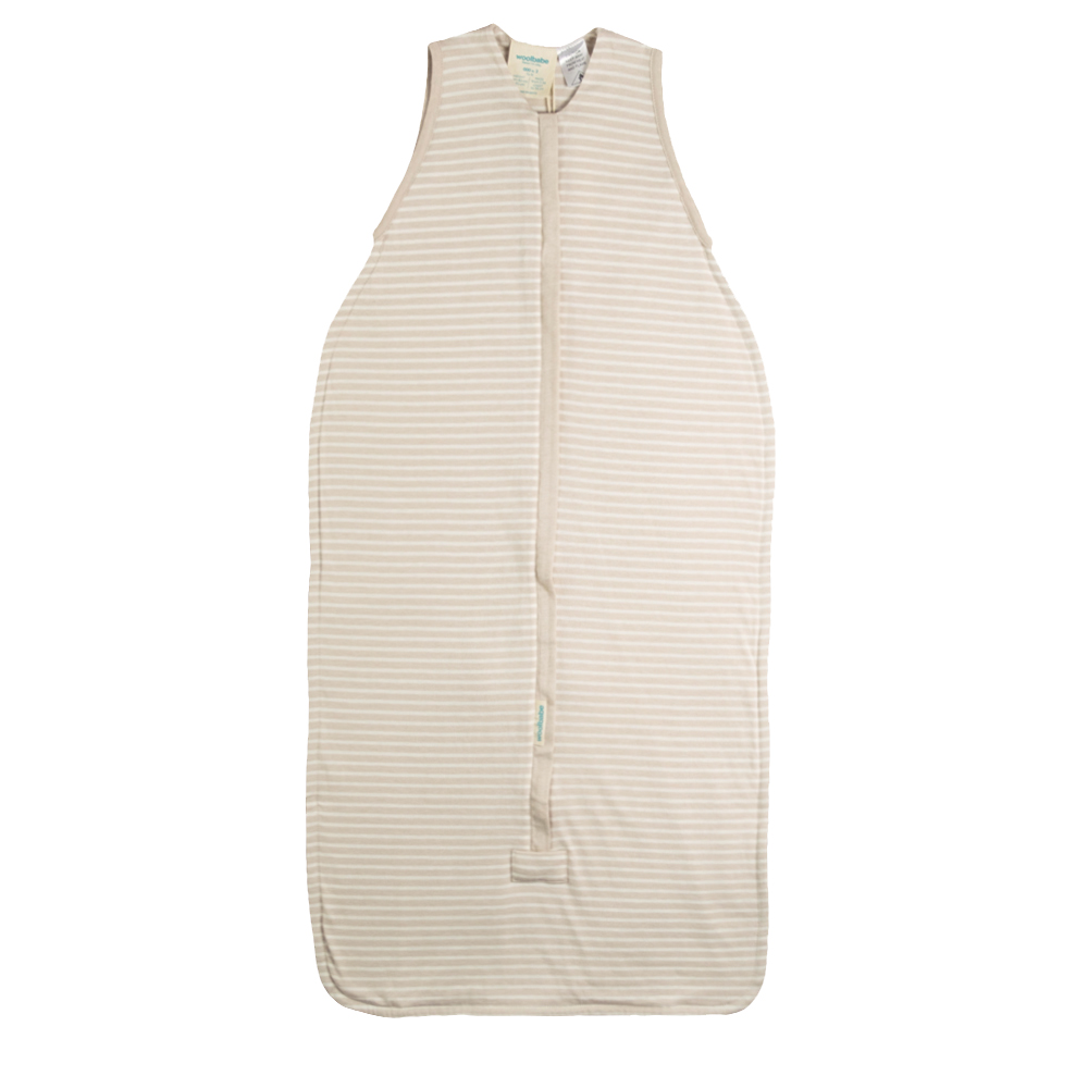 Woolbabe 3 Seasons Front Zip Merino/Organic Cotton Sleeping Bag - Dune