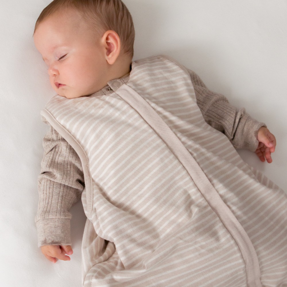 Woolbabe 3 Seasons Front Zip Merino/Organic Cotton Sleeping Bag - Dune