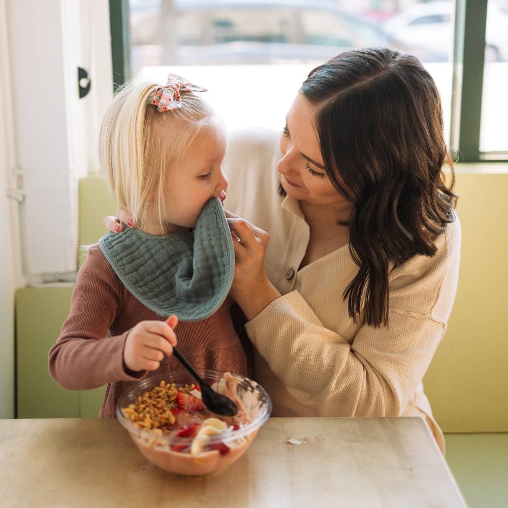 Muslin Classic Bib 3 Pack - Georgia Peach