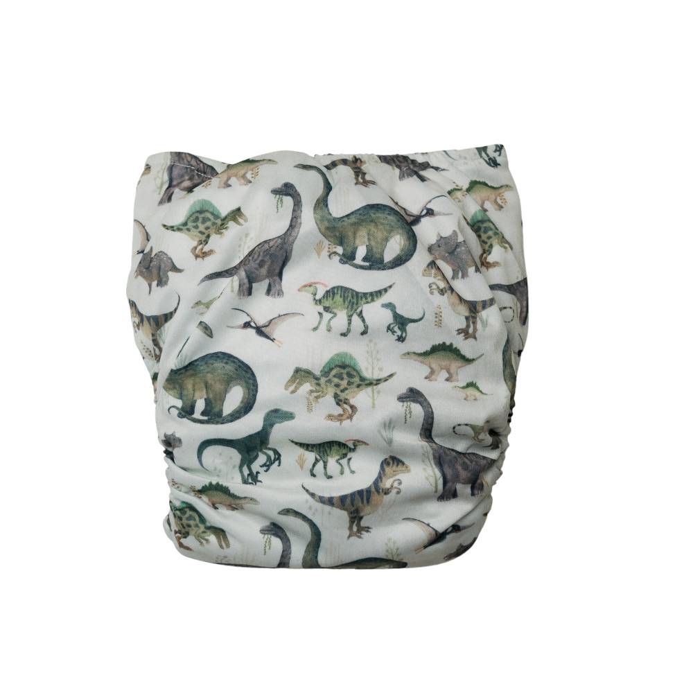 Nestling SNAP Nappy Cover - Dinosaurs