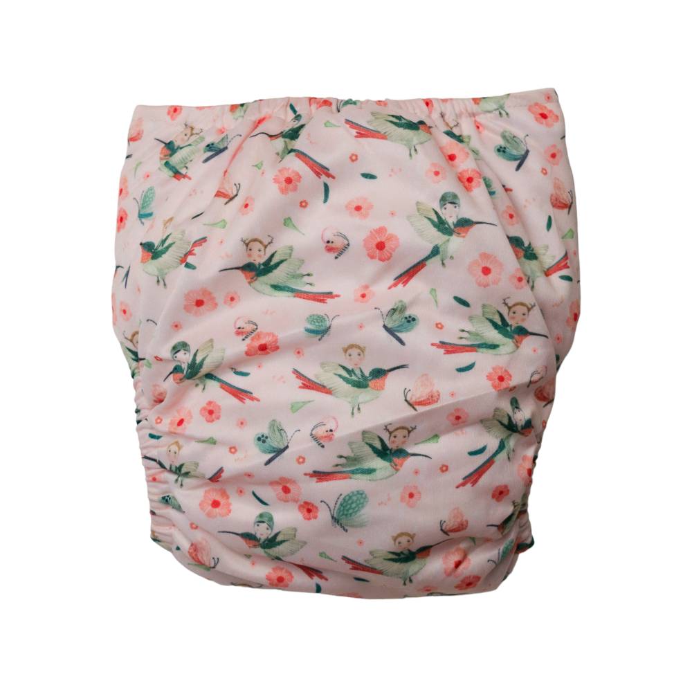 Nestling Simple Nappy Complete - Pink Hummingbird