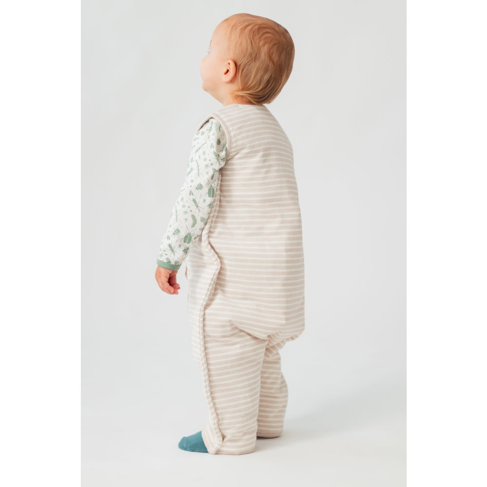 Woolbabe Duvet Merino/Organic Cotton Sleeping Suit - Dune